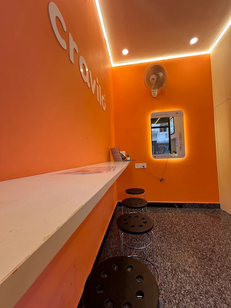 Comfortable seating area at Cravilo cafe